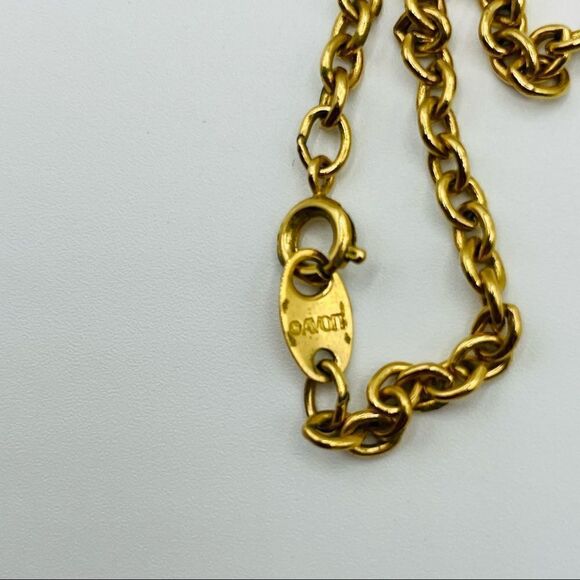 Vintage Handmade Primitive Metal Elephant Long Chain Necklace Brooch - Picture 4 of 4